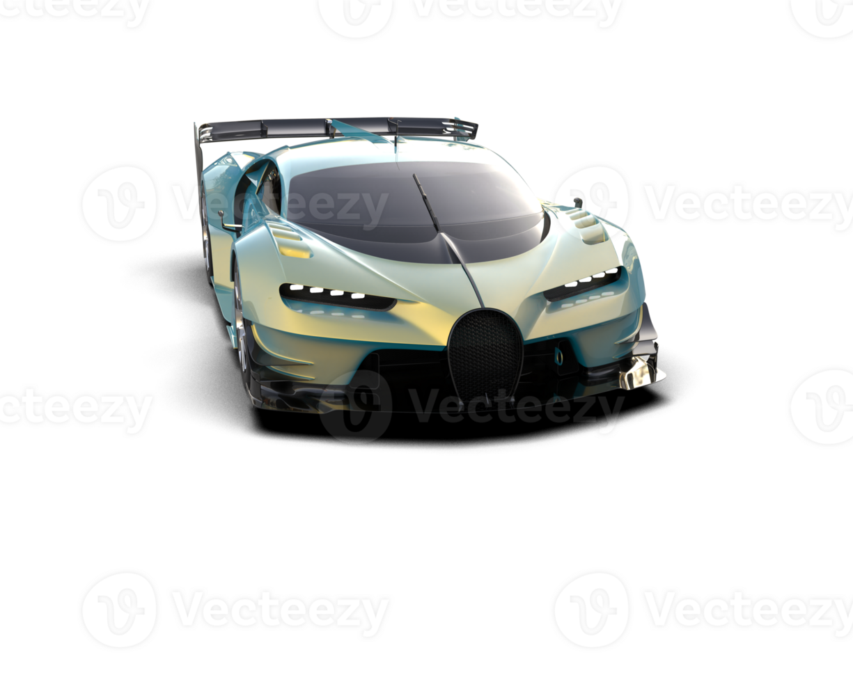 Realistic sport car isolated on background. 3d rendering - illustration png