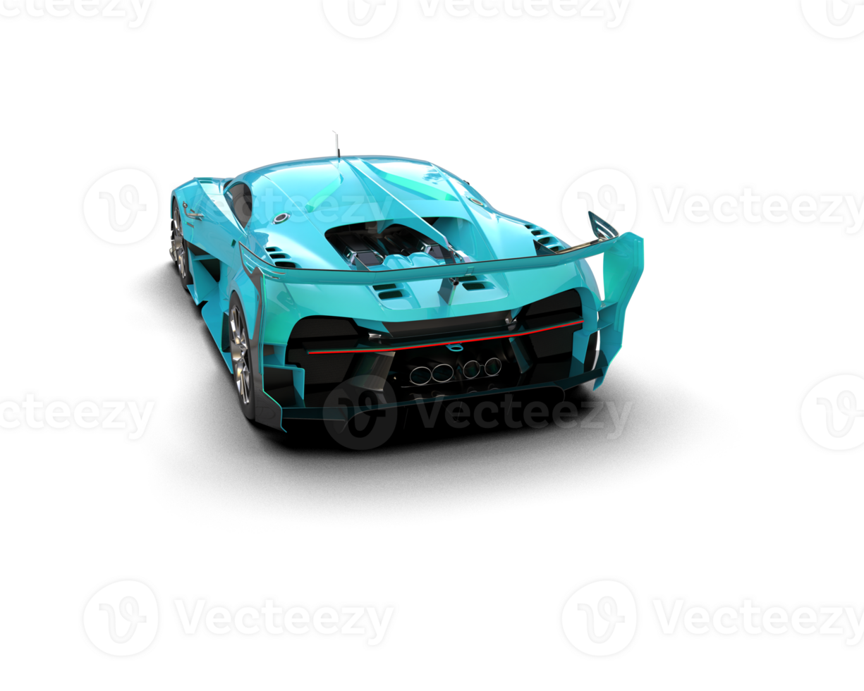 Realistic sport car isolated on background. 3d rendering - illustration png