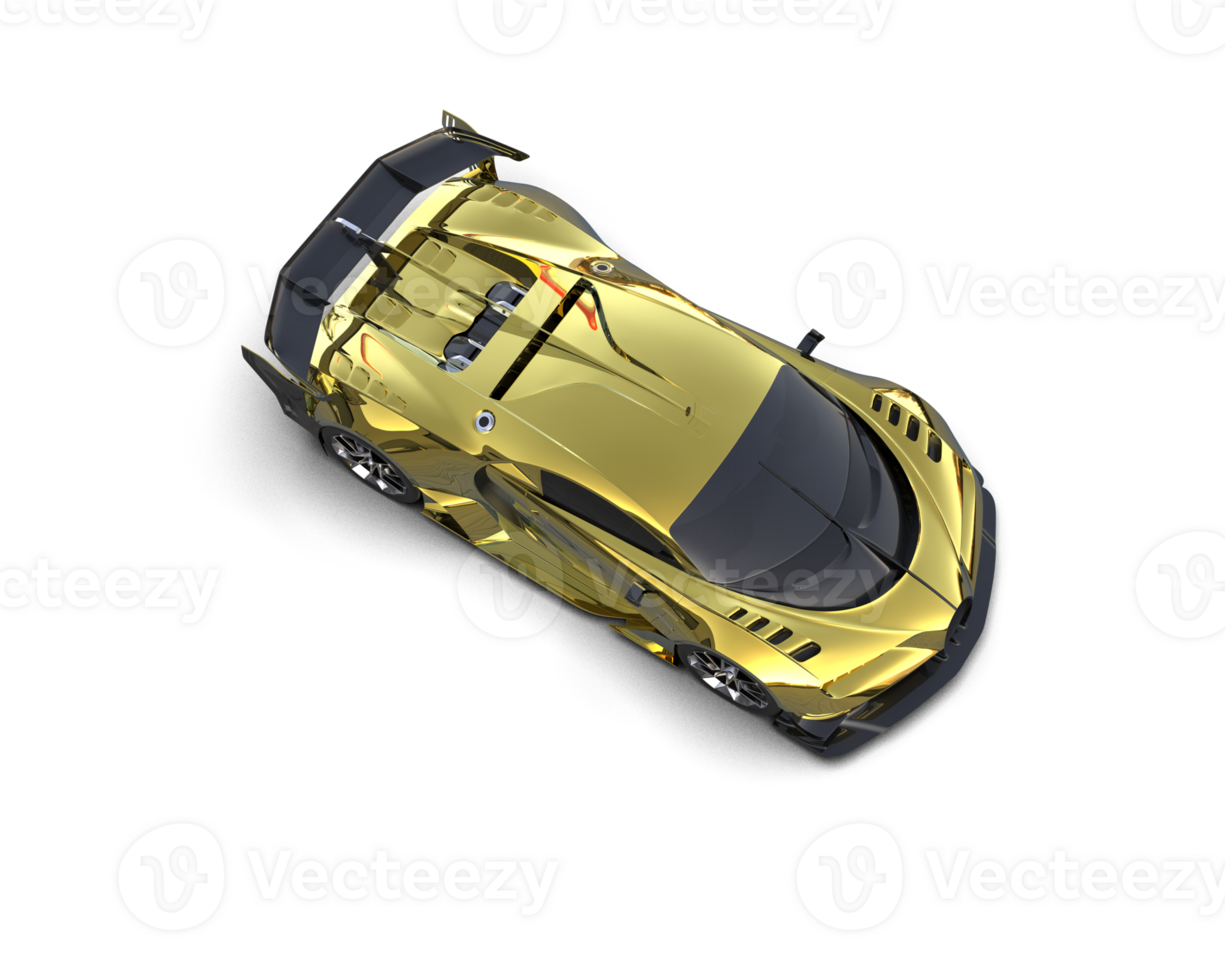 Realistic sport car isolated on background. 3d rendering - illustration png