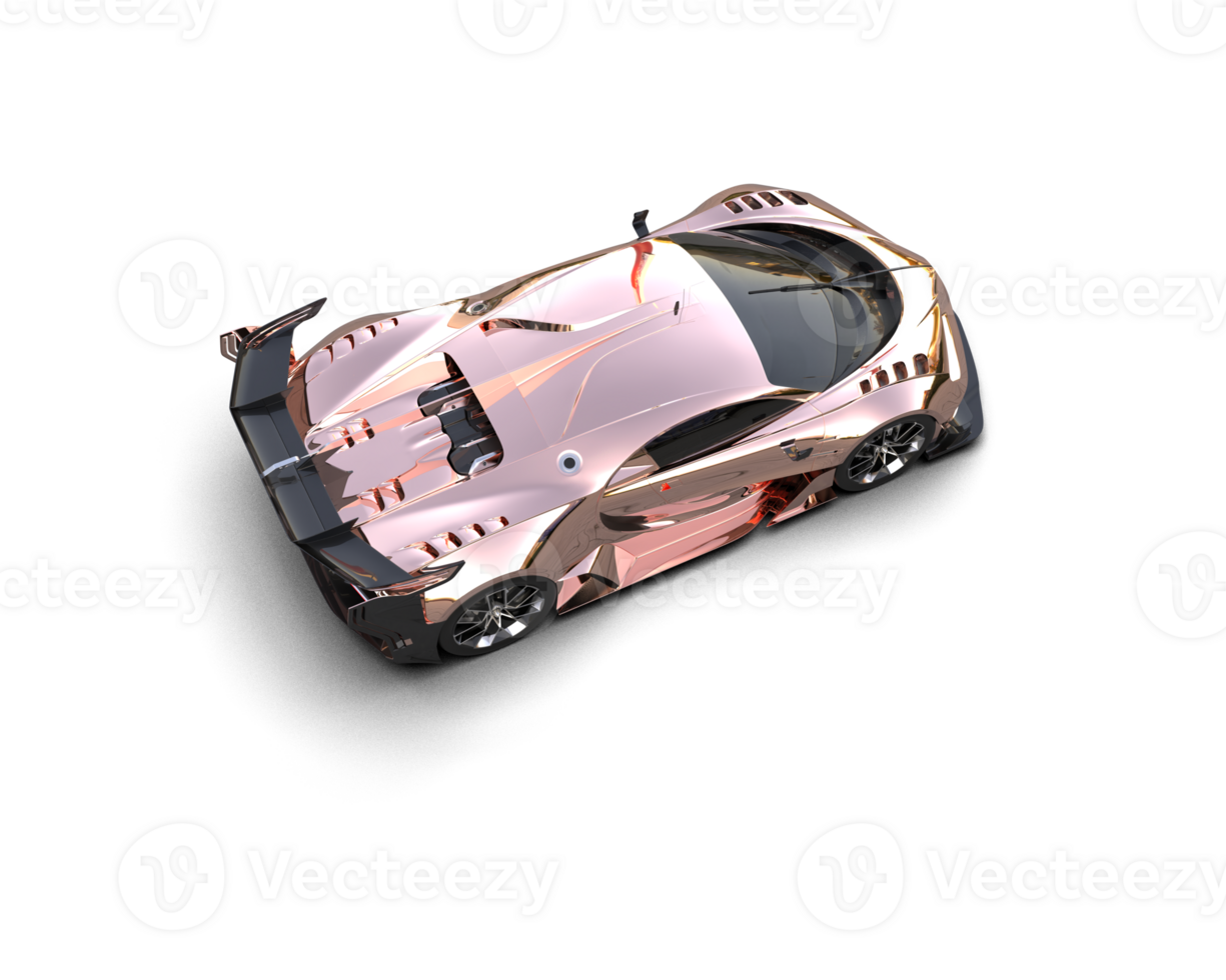 Realistic sport car isolated on background. 3d rendering - illustration png