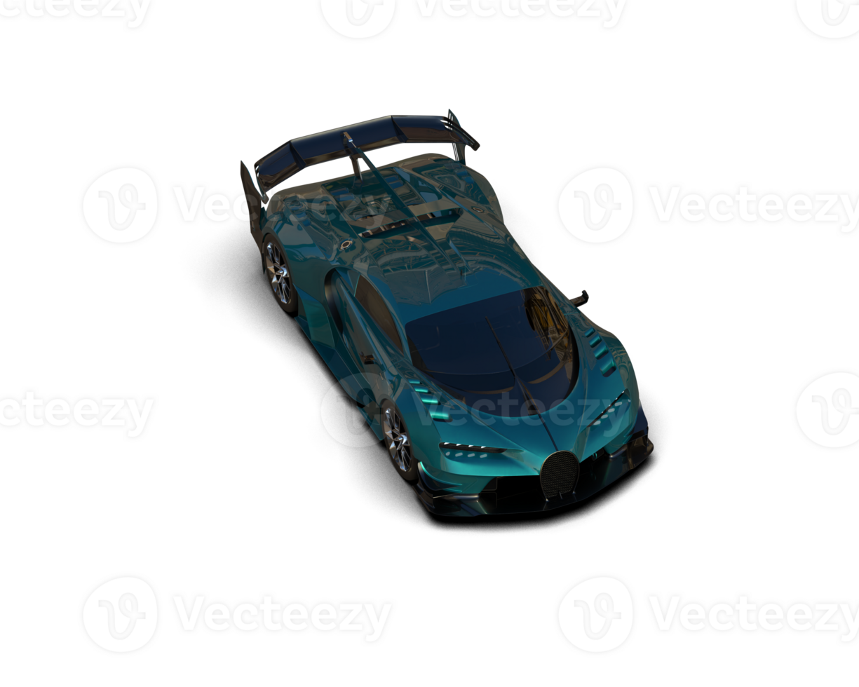 Realistic sport car isolated on background. 3d rendering - illustration png