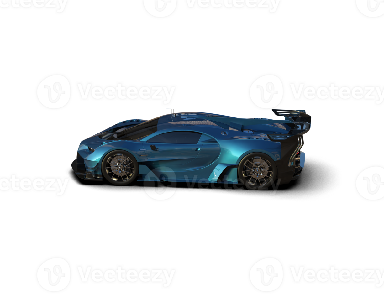 Realistic sport car isolated on background. 3d rendering - illustration png