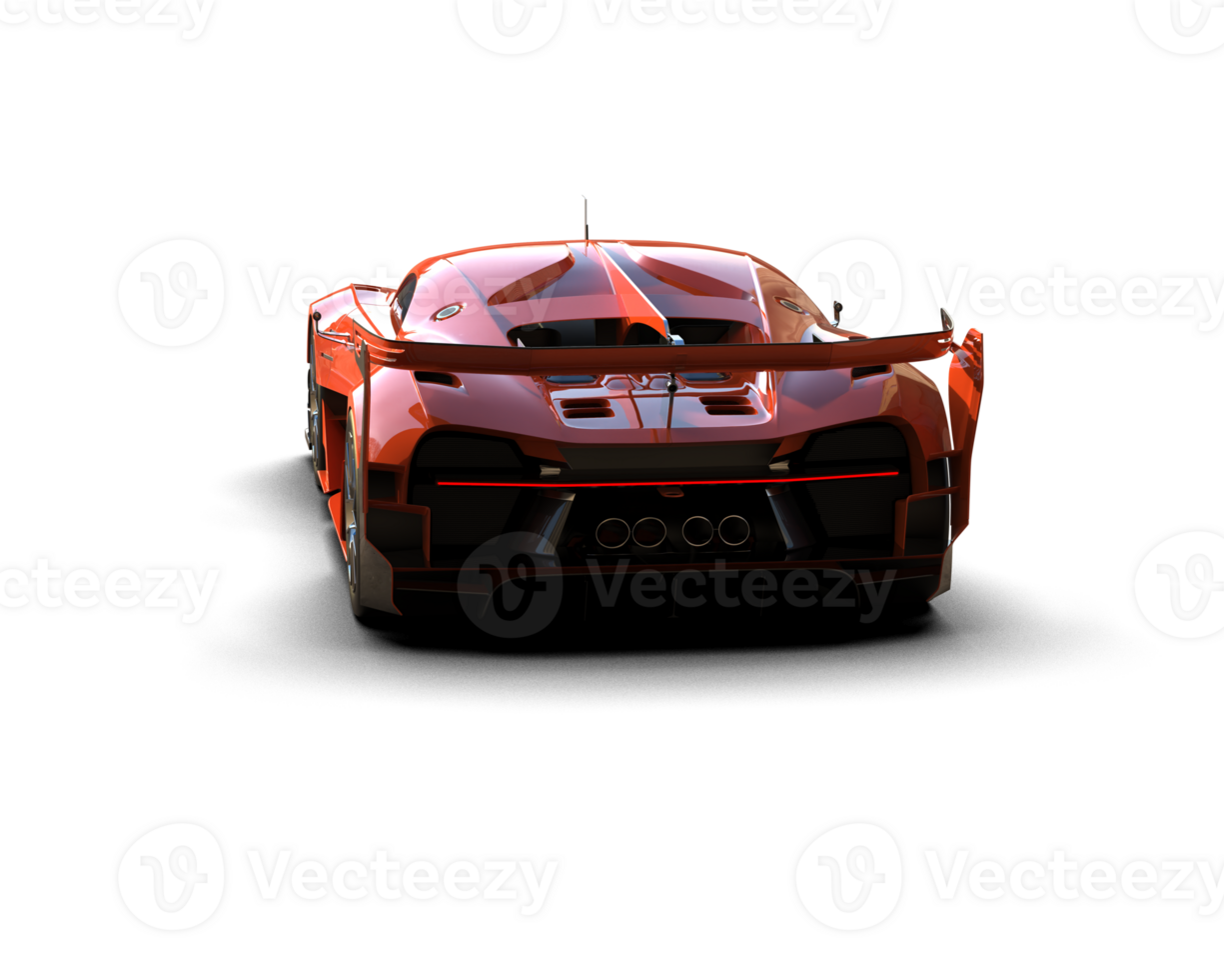 Realistic sport car isolated on background. 3d rendering - illustration png