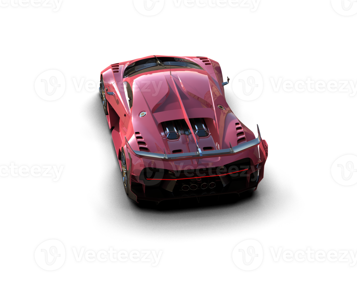 Realistic sport car isolated on background. 3d rendering - illustration png