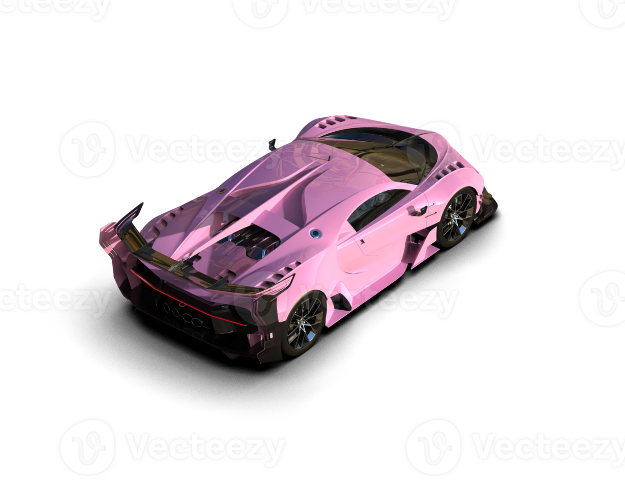 Realistic sport car isolated on background. 3d rendering - illustration png