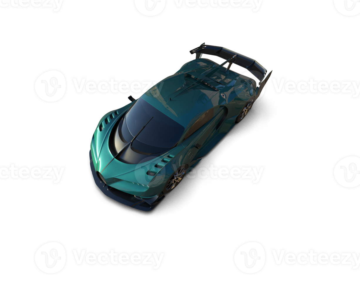 Realistic sport car isolated on background. 3d rendering - illustration png