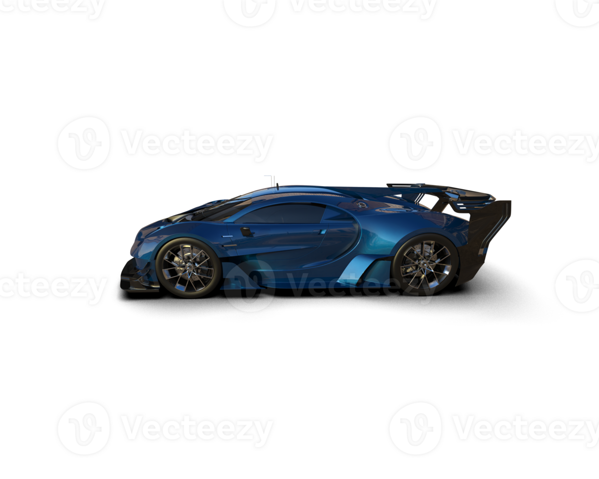 Realistic sport car isolated on background. 3d rendering - illustration png