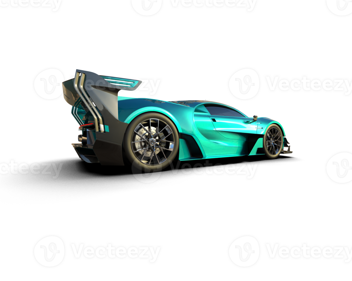 Realistic sport car isolated on background. 3d rendering - illustration png