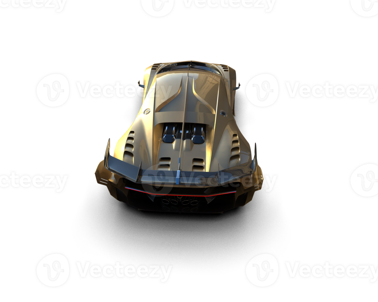 Realistic sport car isolated on background. 3d rendering - illustration png