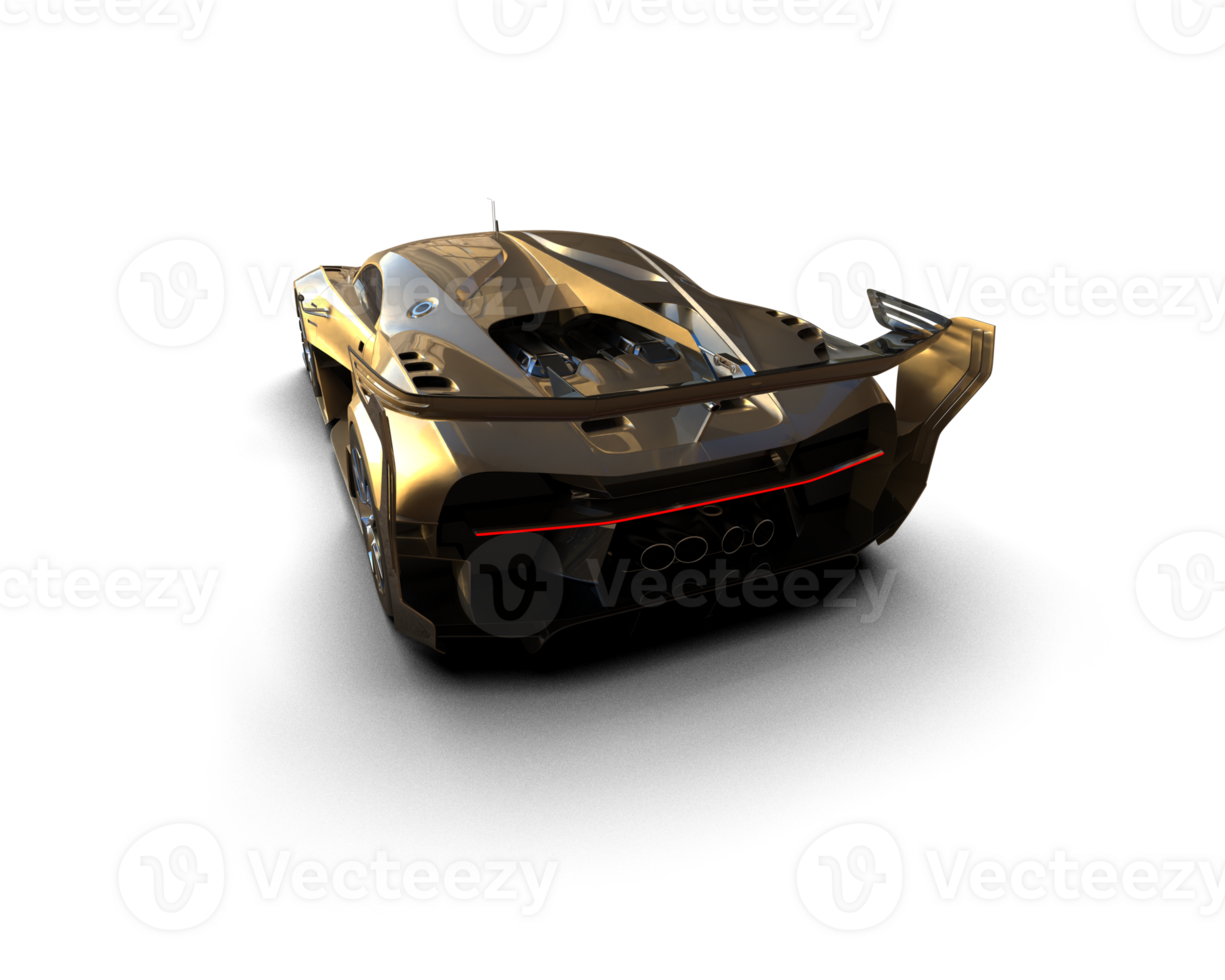 Realistic sport car isolated on background. 3d rendering - illustration png