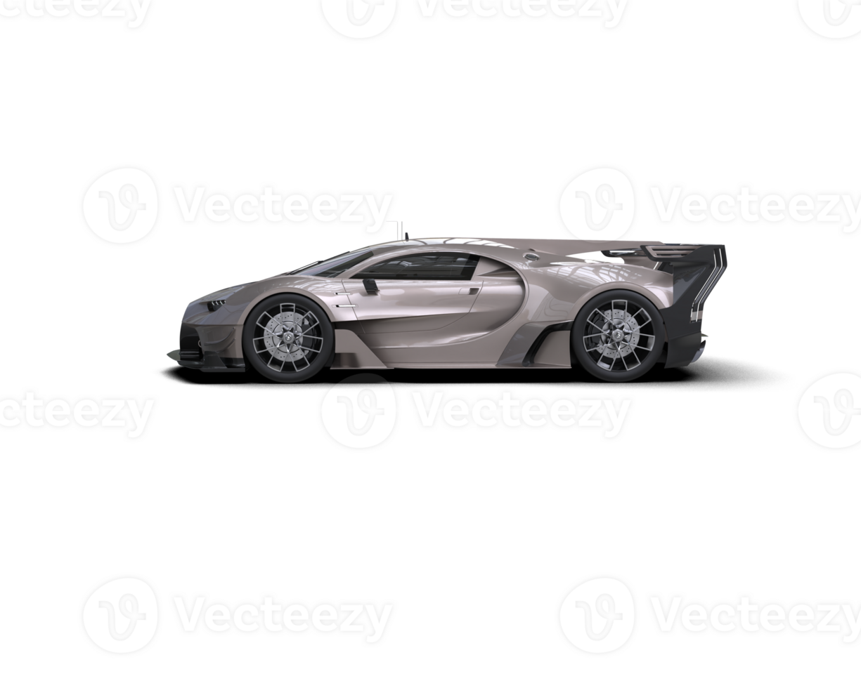 Realistic sport car isolated on background. 3d rendering - illustration png