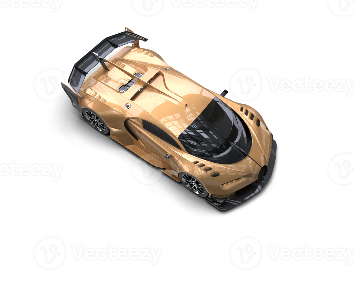 Realistic sport car isolated on background. 3d rendering - illustration png