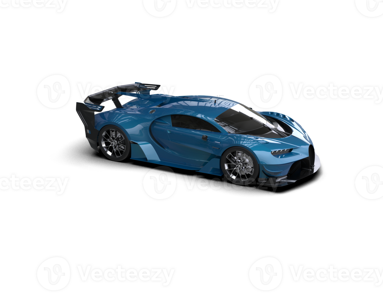 Realistic sport car isolated on background. 3d rendering - illustration png