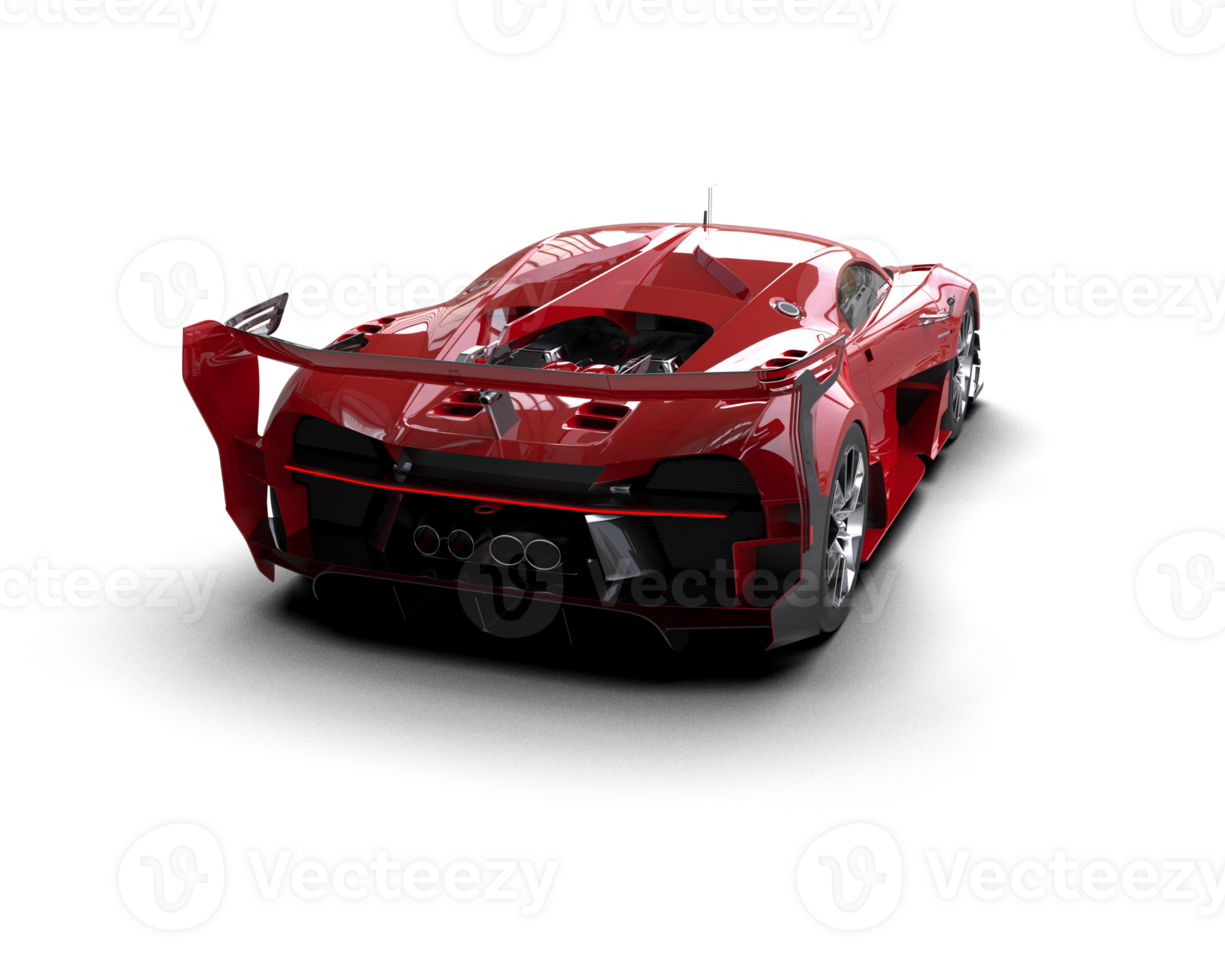 Realistic sport car isolated on background. 3d rendering - illustration png