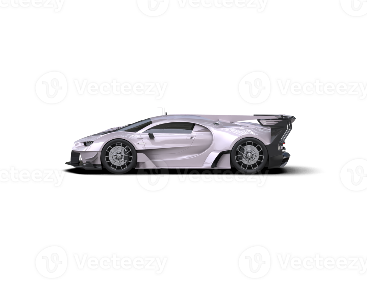 Realistic sport car isolated on background. 3d rendering - illustration png