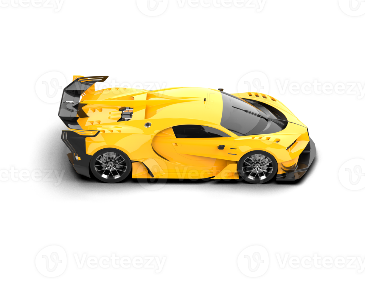 Realistic sport car isolated on background. 3d rendering - illustration png