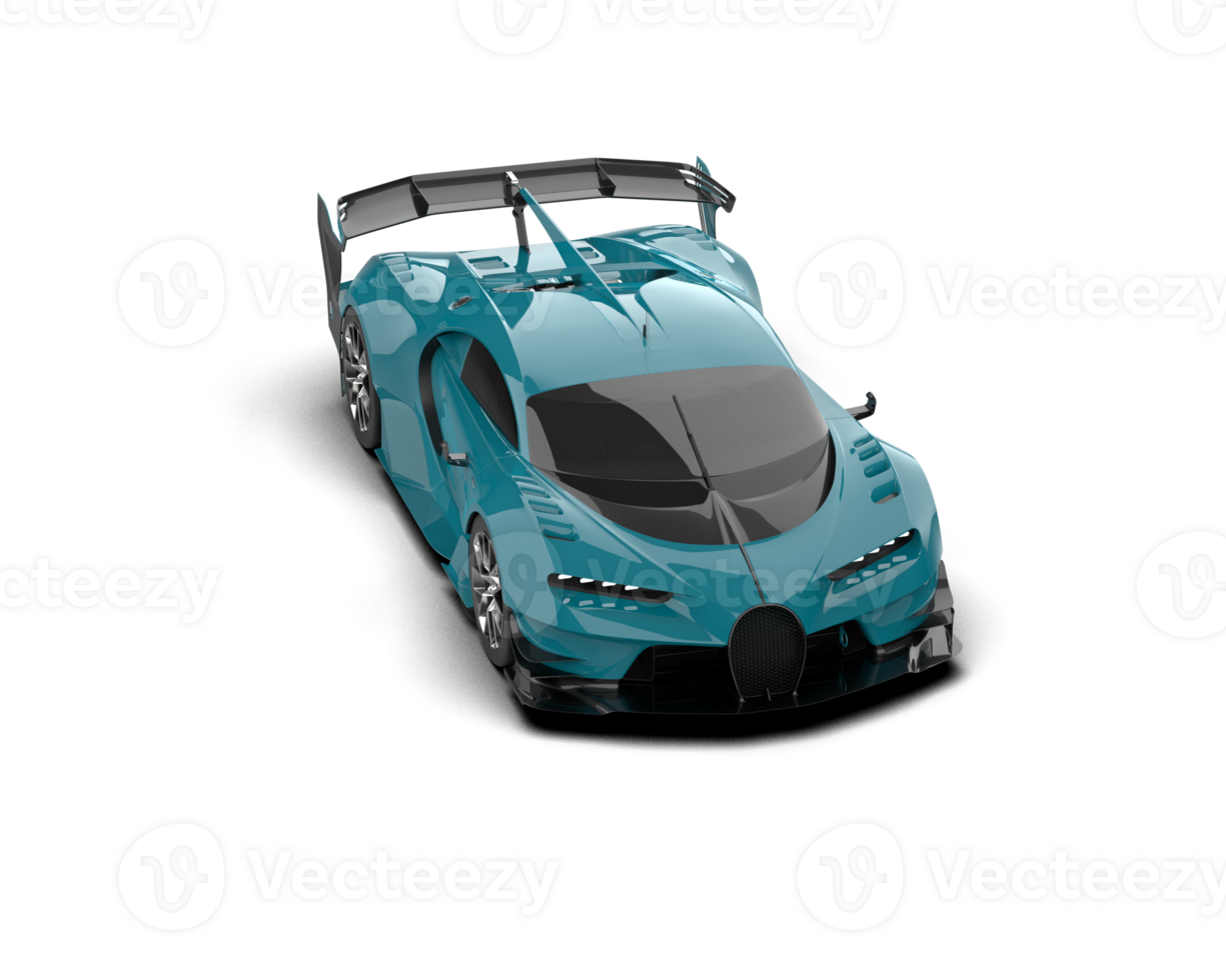 Realistic sport car isolated on background. 3d rendering - illustration png