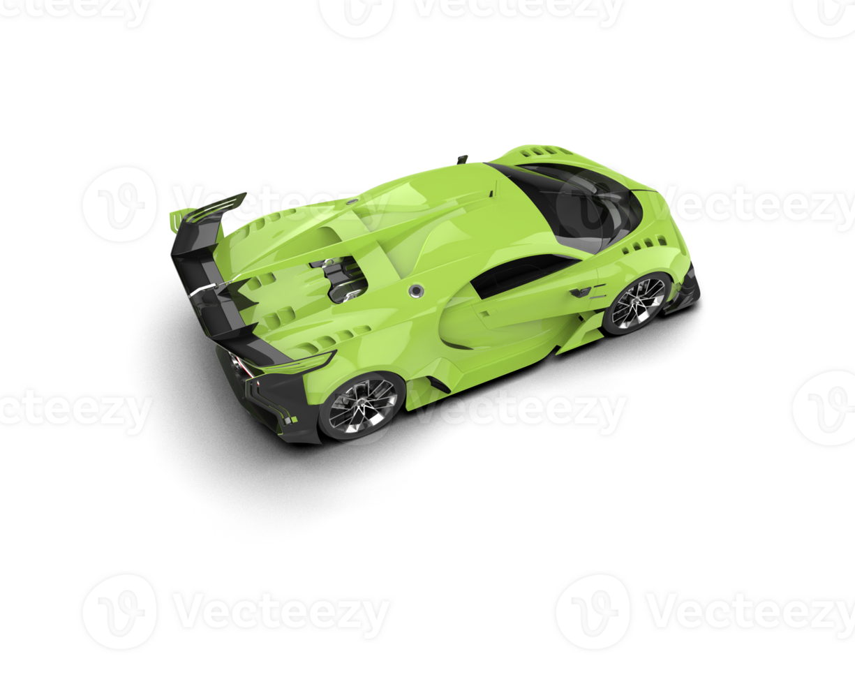 Realistic sport car isolated on background. 3d rendering - illustration png