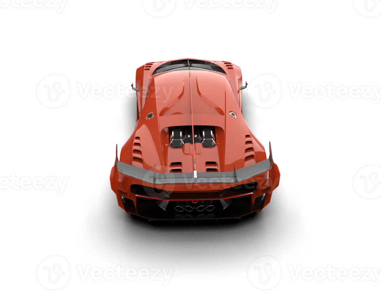 Realistic sport car isolated on background. 3d rendering - illustration png