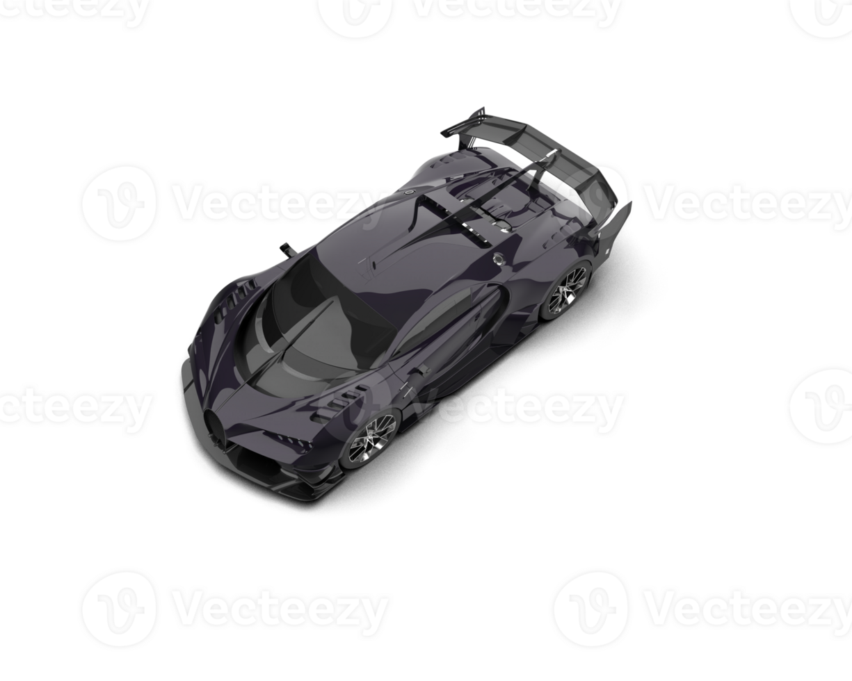 Realistic sport car isolated on background. 3d rendering - illustration png