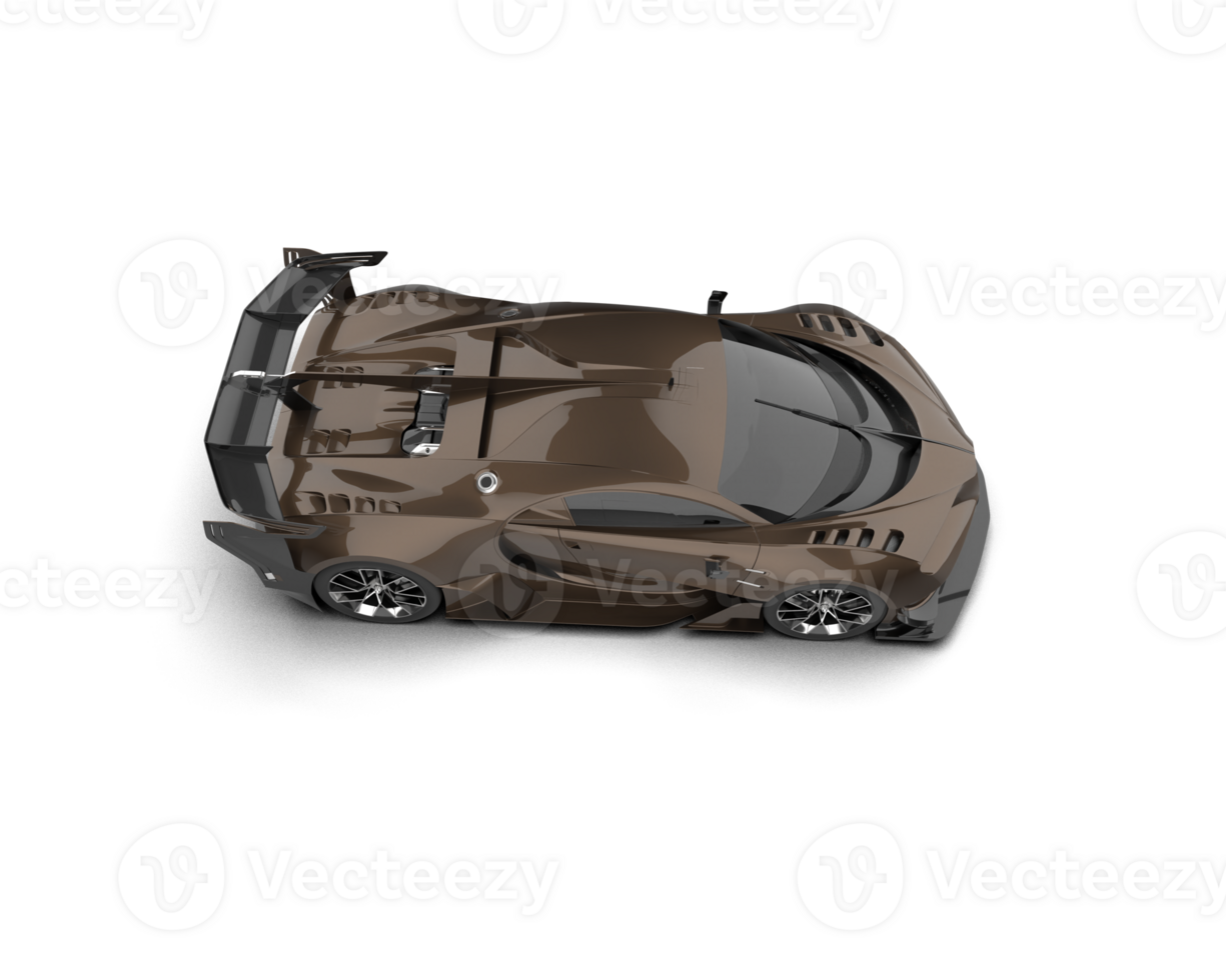 Realistic sport car isolated on background. 3d rendering - illustration png