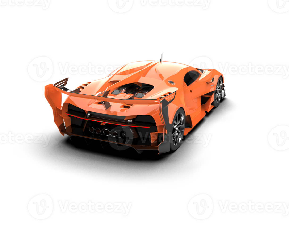 Realistic sport car isolated on background. 3d rendering - illustration png