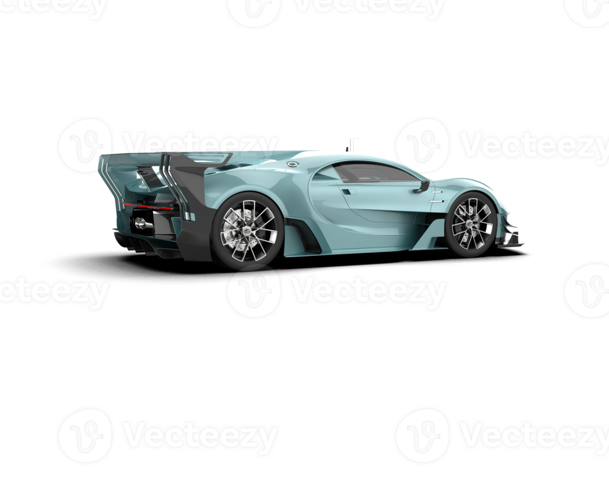 Realistic sport car isolated on background. 3d rendering - illustration png