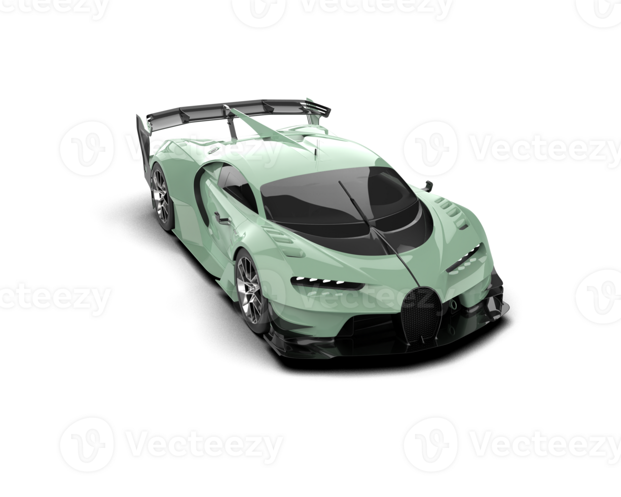 Realistic sport car isolated on background. 3d rendering - illustration png