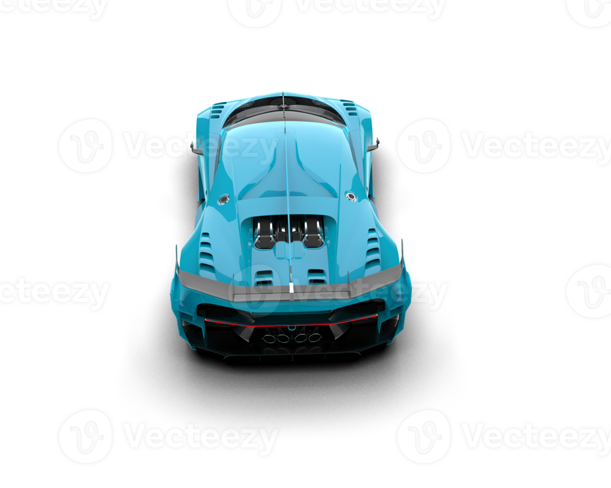 Realistic sport car isolated on background. 3d rendering - illustration png