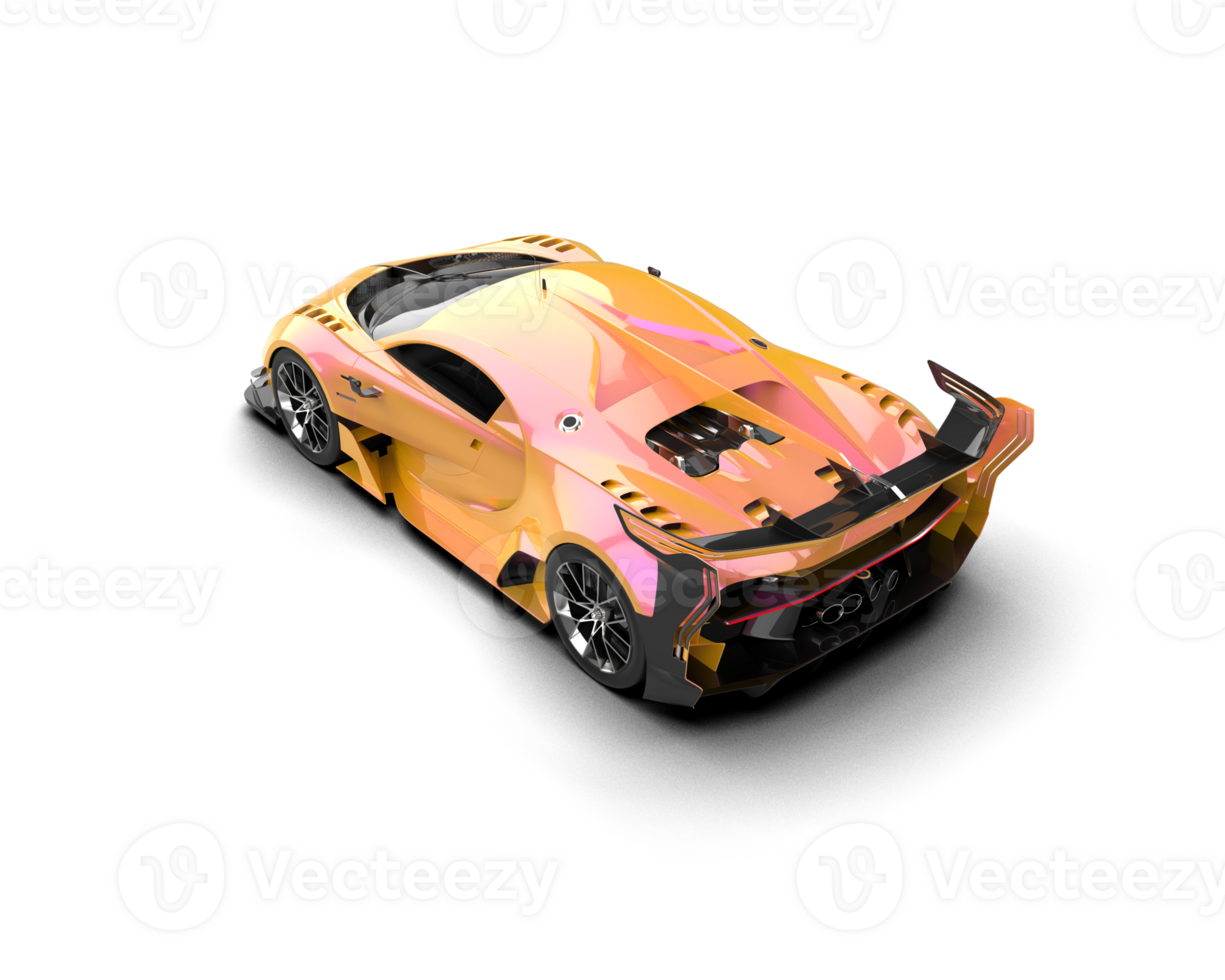 Realistic sport car isolated on background. 3d rendering - illustration png