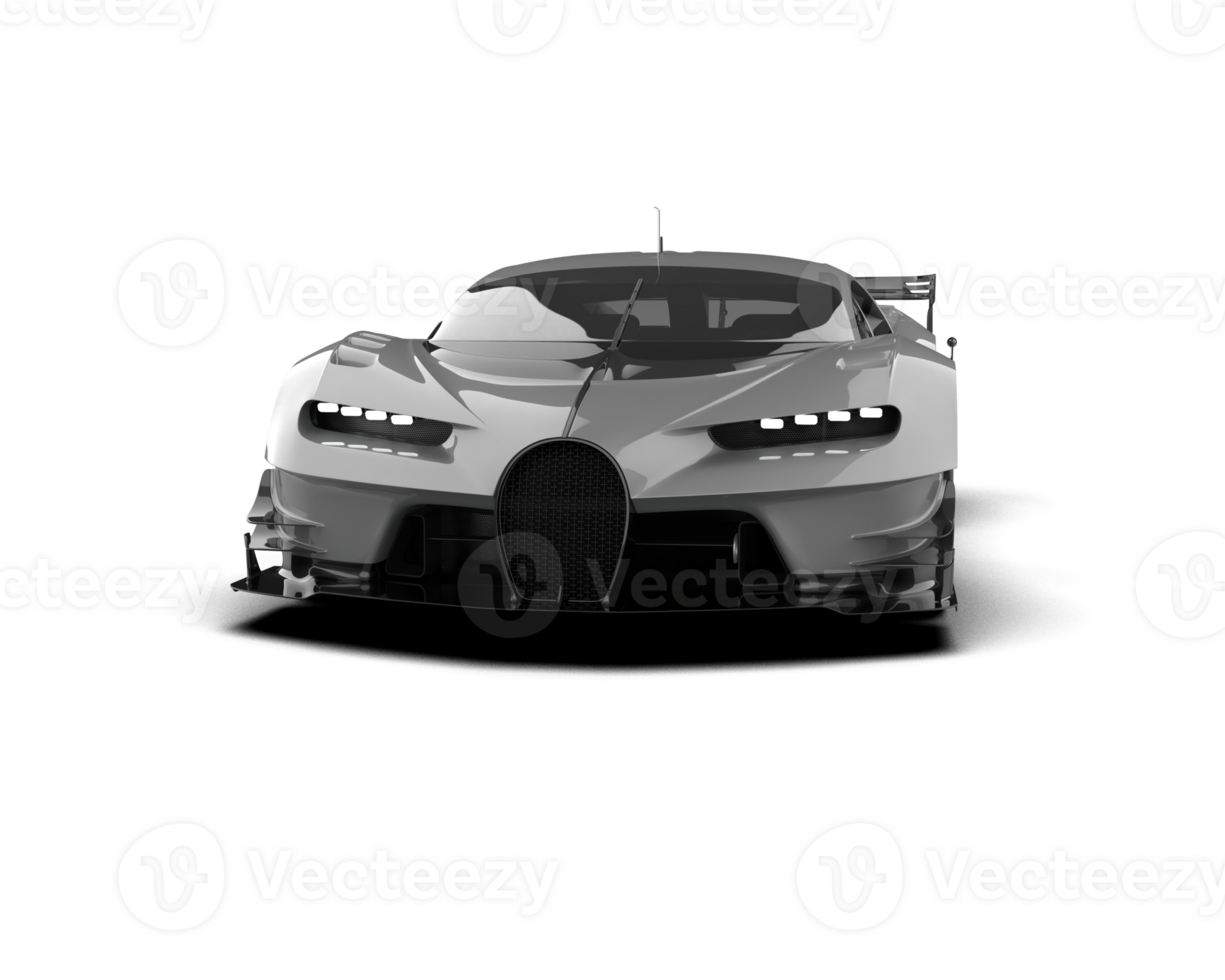 Realistic sport car isolated on background. 3d rendering - illustration png