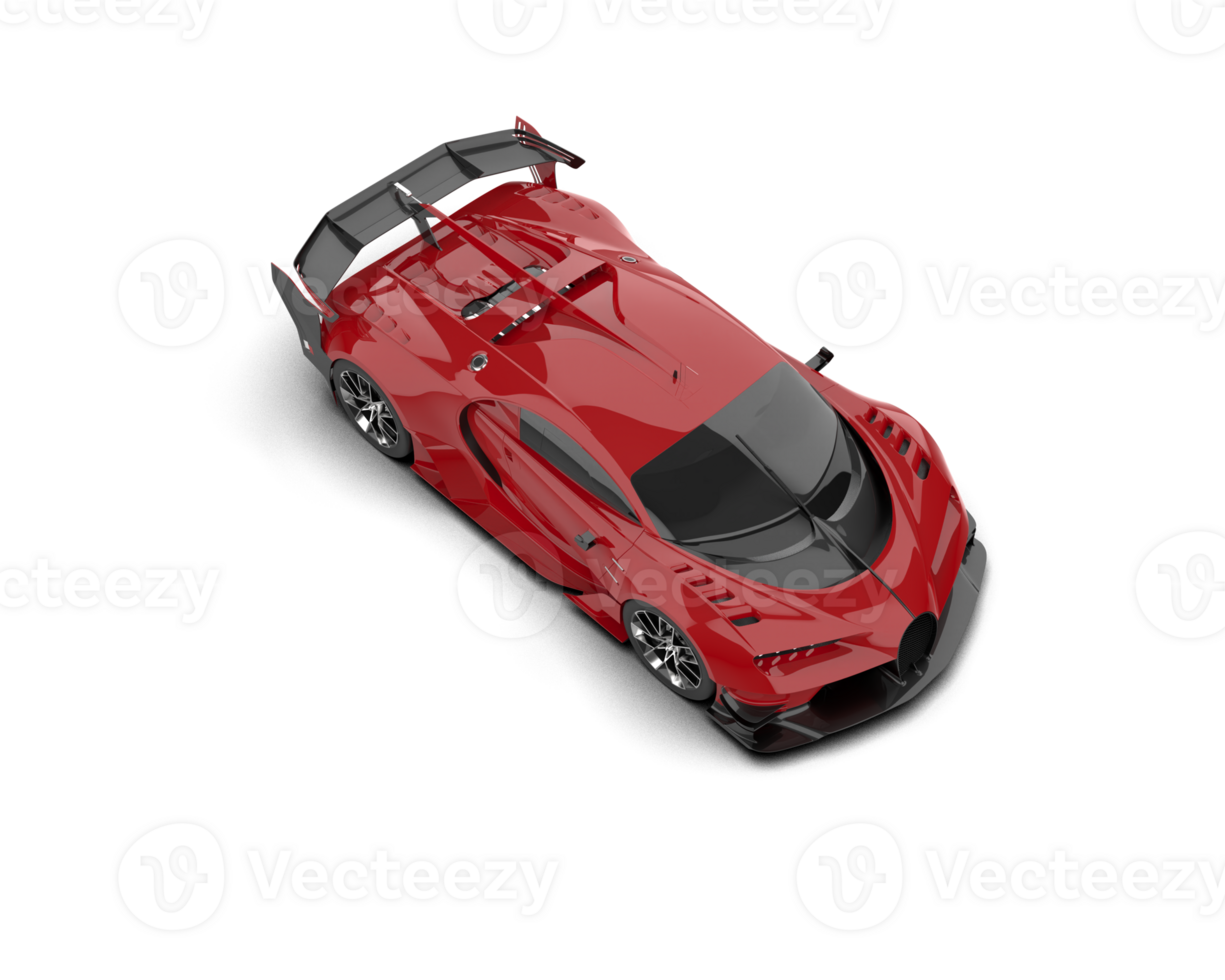 Realistic sport car isolated on background. 3d rendering - illustration png