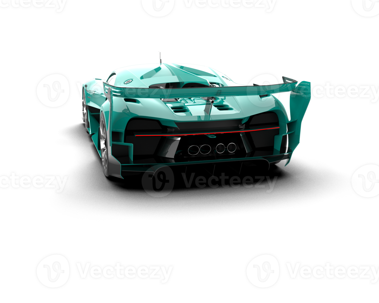 Realistic sport car isolated on background. 3d rendering - illustration png