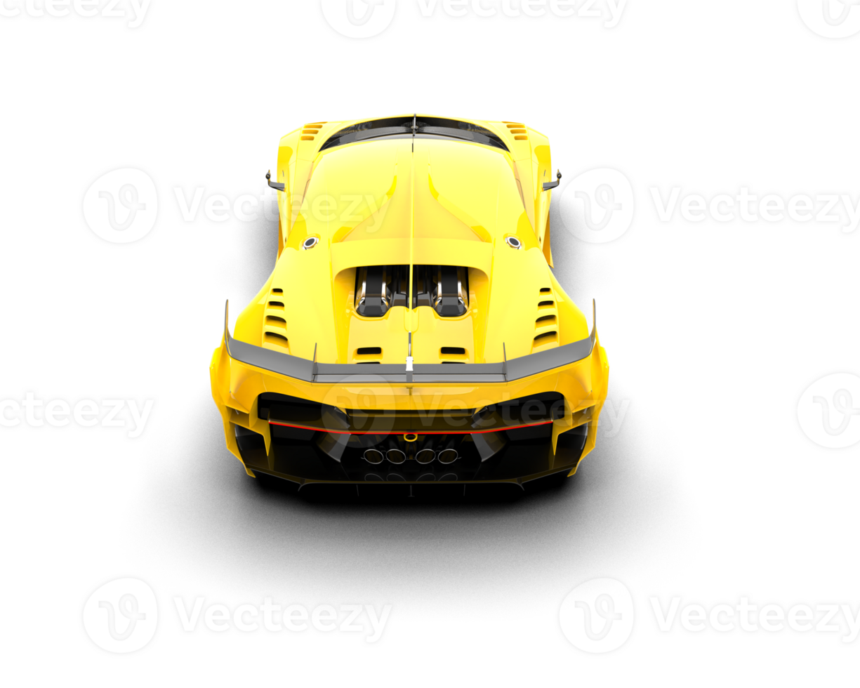 Realistic sport car isolated on background. 3d rendering - illustration png