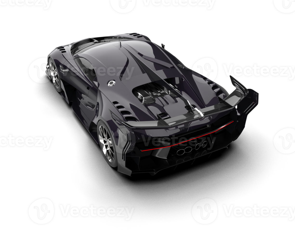 Realistic sport car isolated on background. 3d rendering - illustration png
