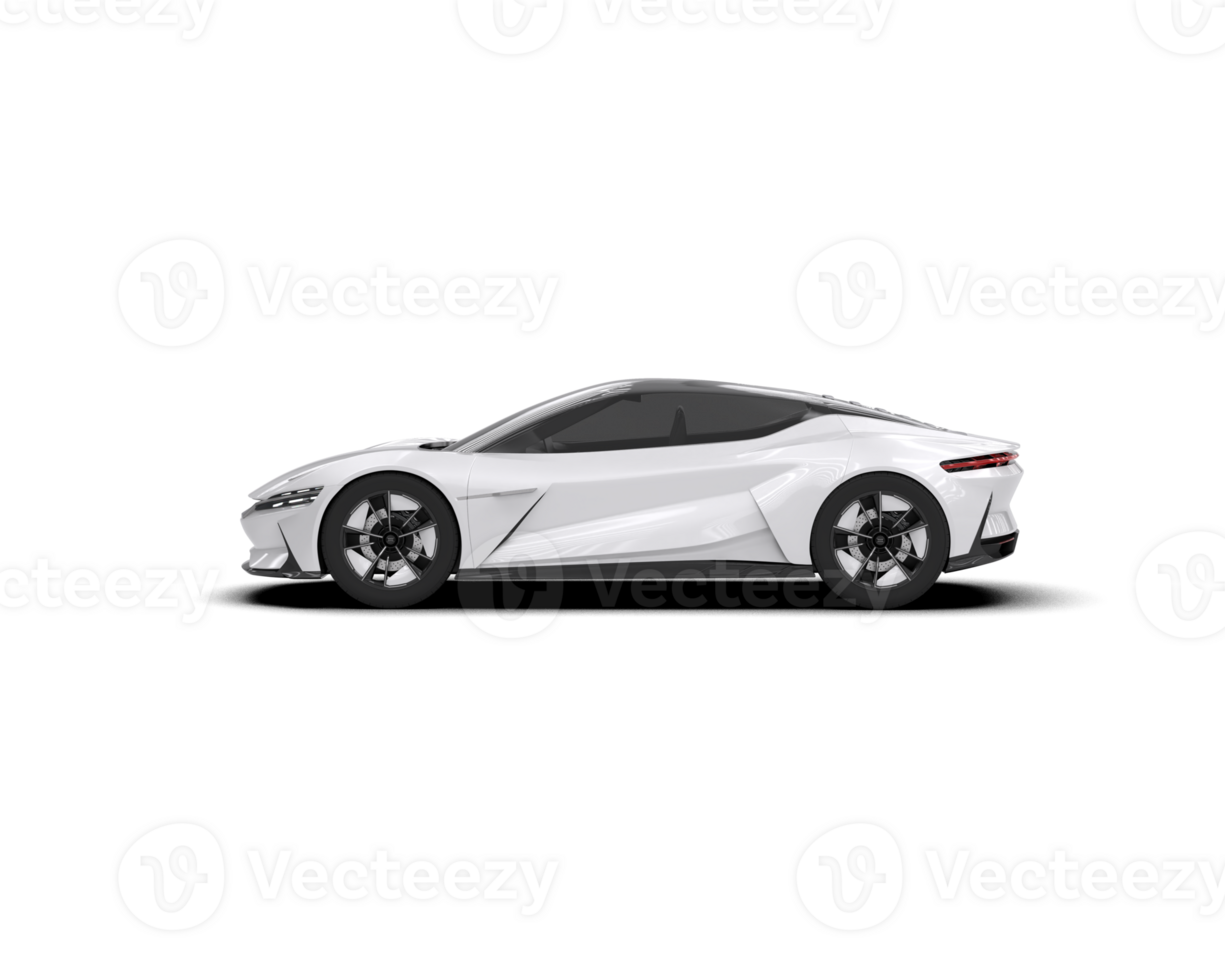Realistic sport car isolated on background. 3d rendering - illustration png