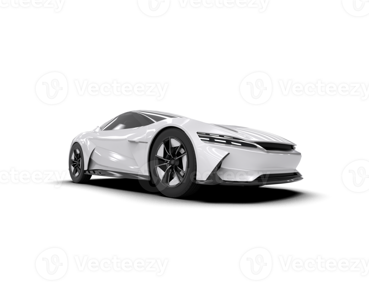 Realistic sport car isolated on background. 3d rendering - illustration png