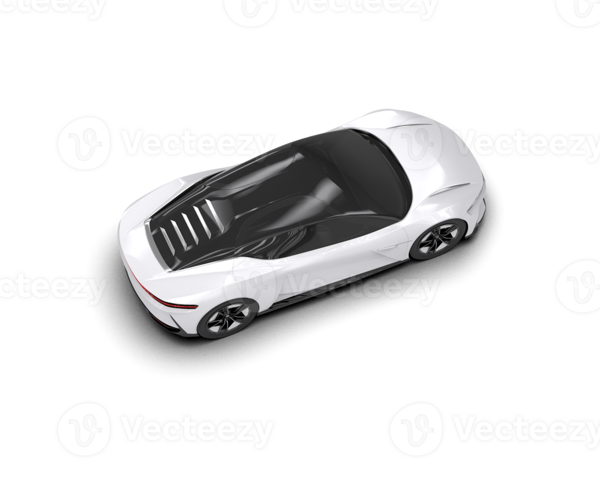 Realistic sport car isolated on background. 3d rendering - illustration png