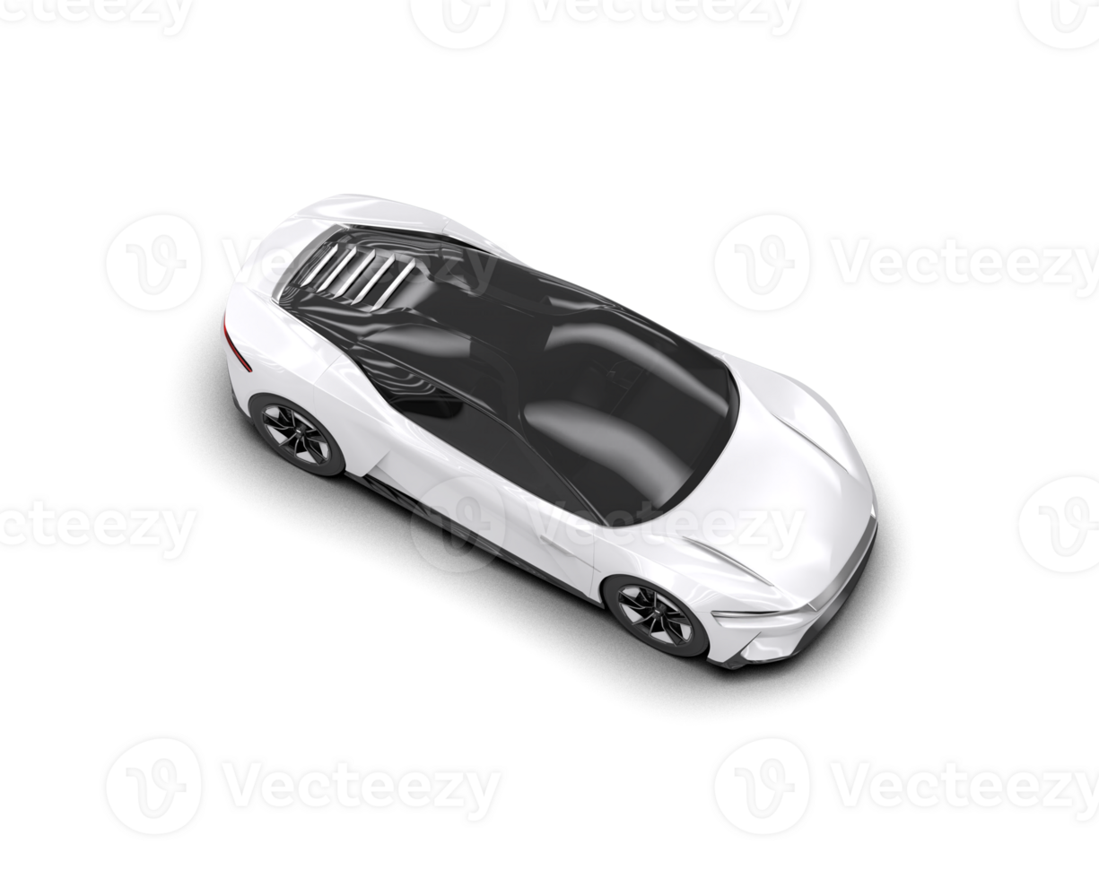 Realistic sport car isolated on background. 3d rendering - illustration png