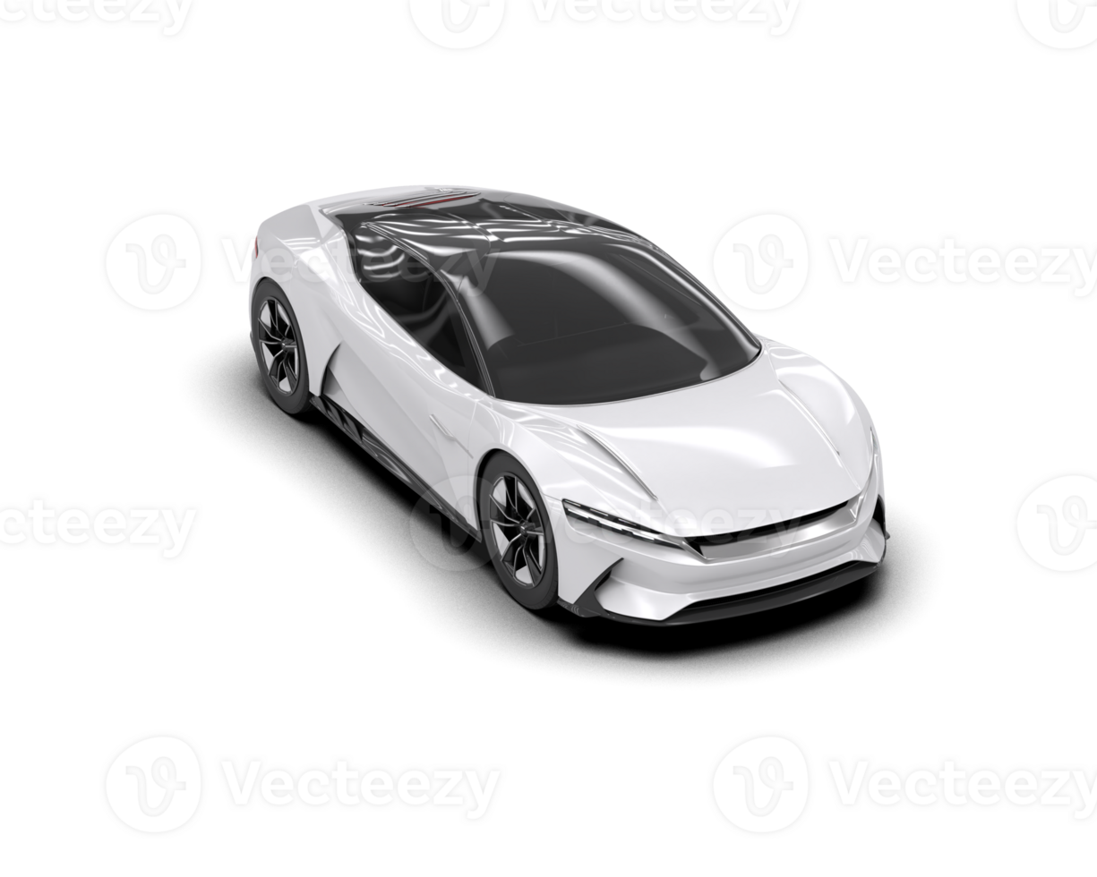 Realistic sport car isolated on background. 3d rendering - illustration png