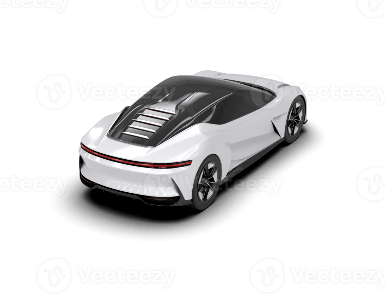 Realistic sport car isolated on background. 3d rendering - illustration png