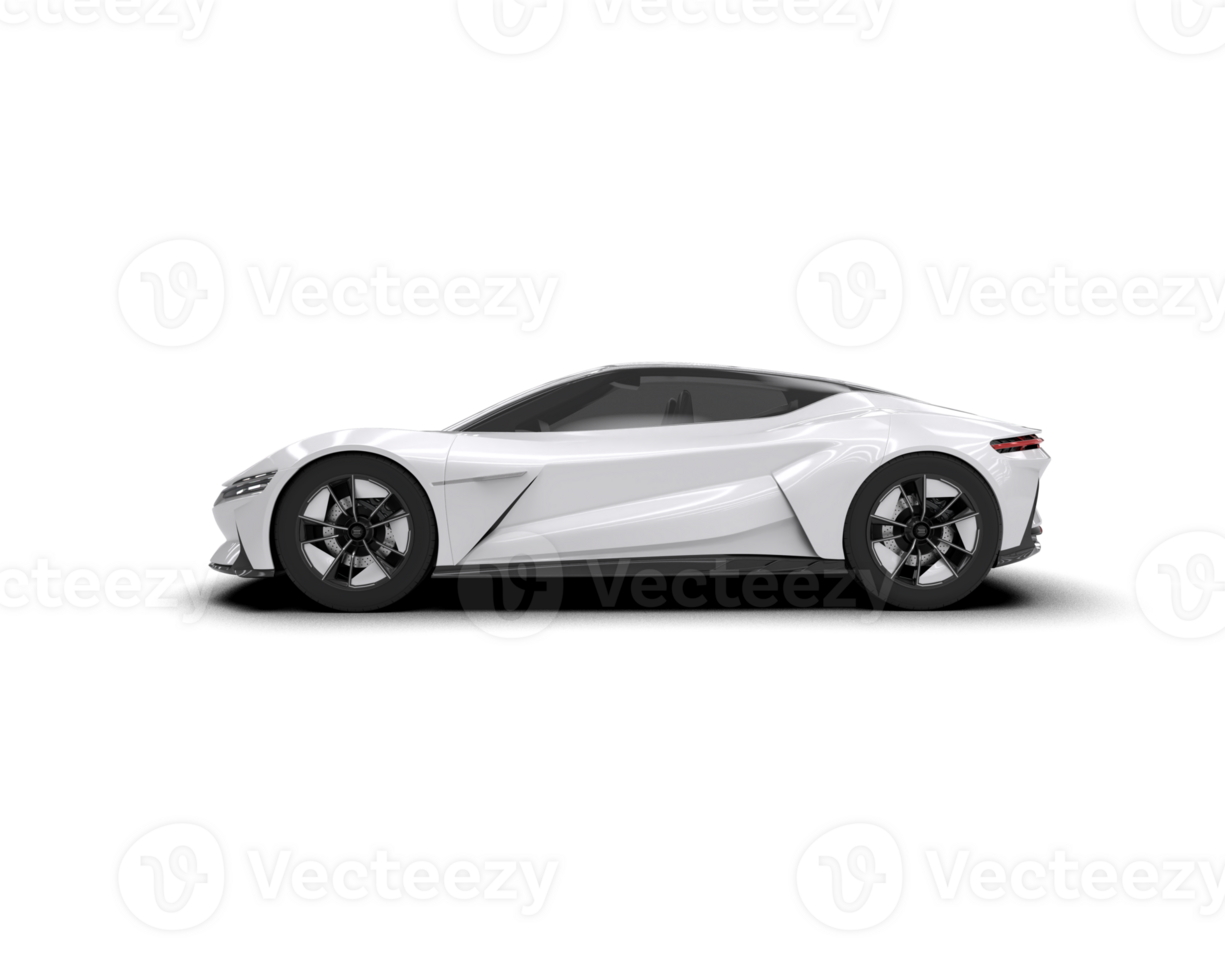 Realistic sport car isolated on background. 3d rendering - illustration png