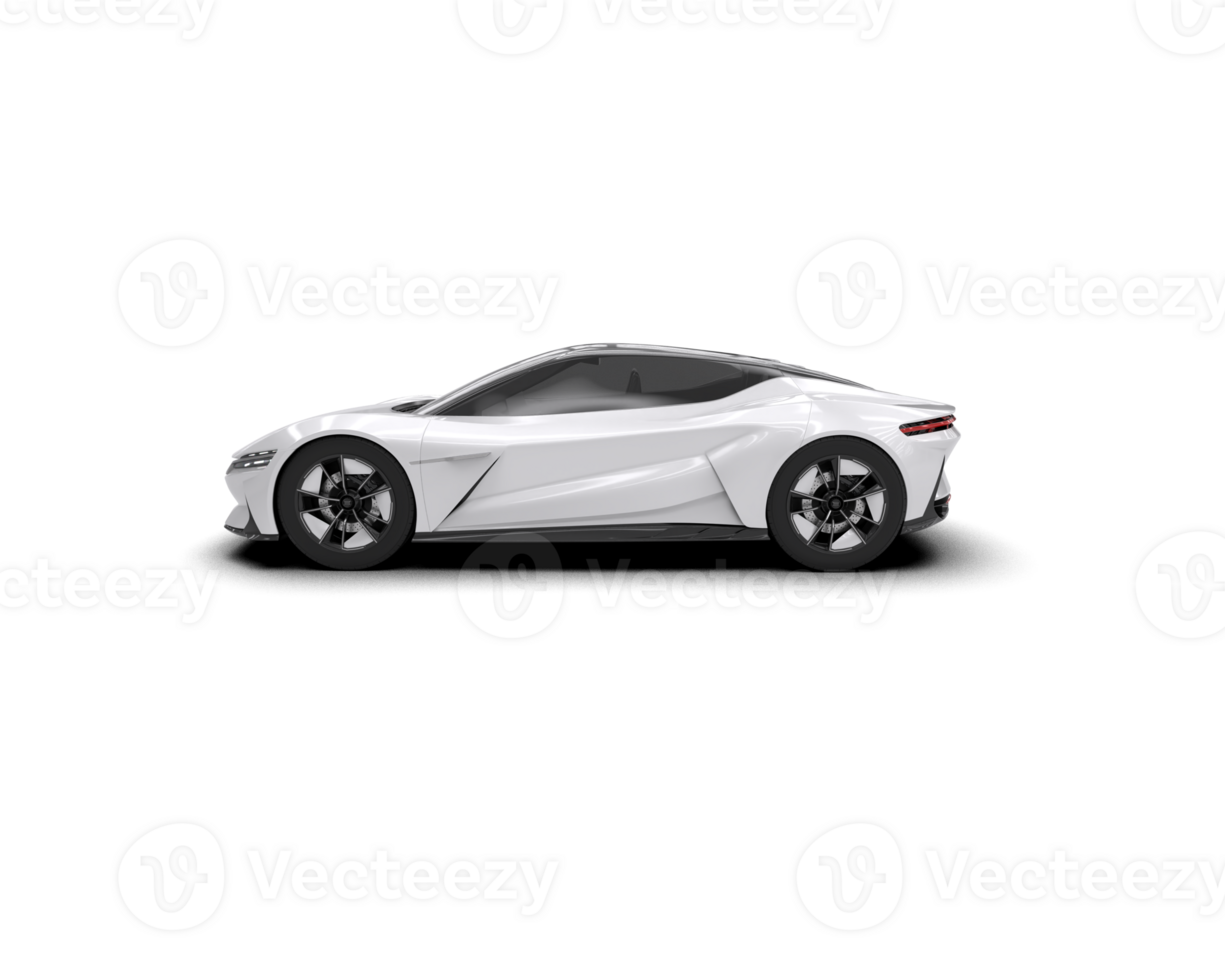 Realistic sport car isolated on background. 3d rendering - illustration png