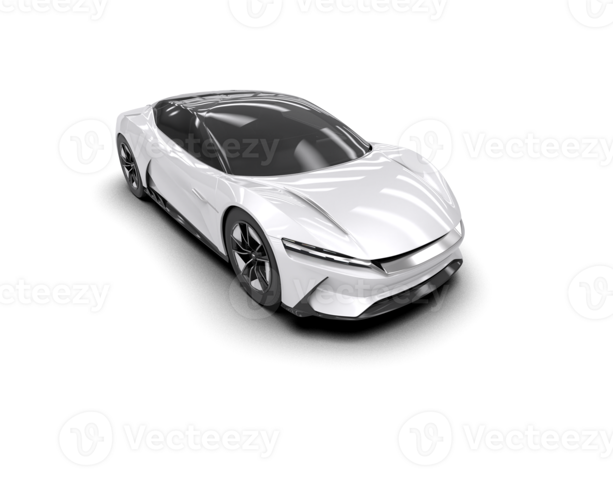 Realistic sport car isolated on background. 3d rendering - illustration png