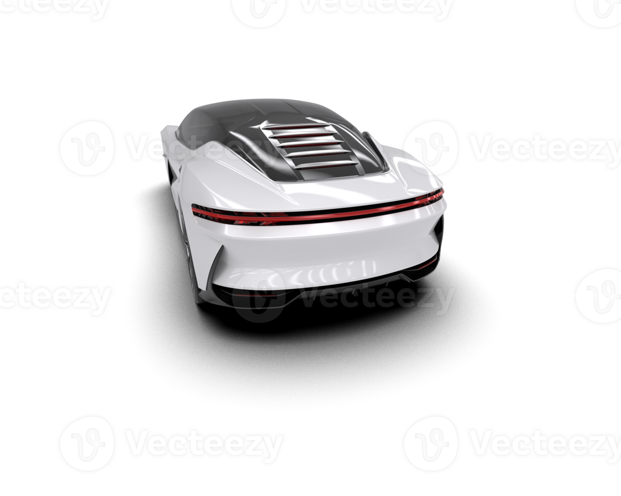 Realistic sport car isolated on background. 3d rendering - illustration png