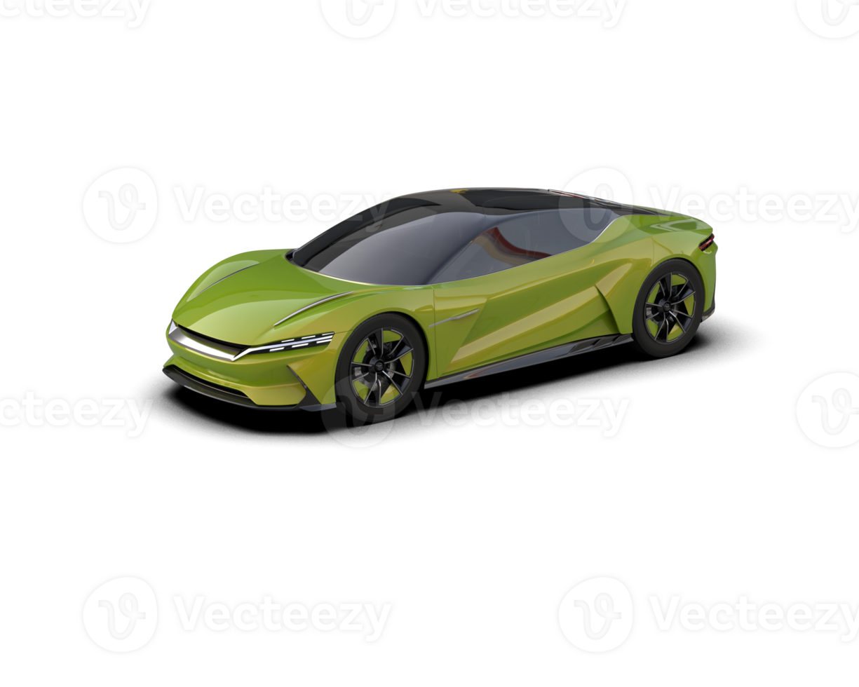 Realistic sport car isolated on background. 3d rendering - illustration png