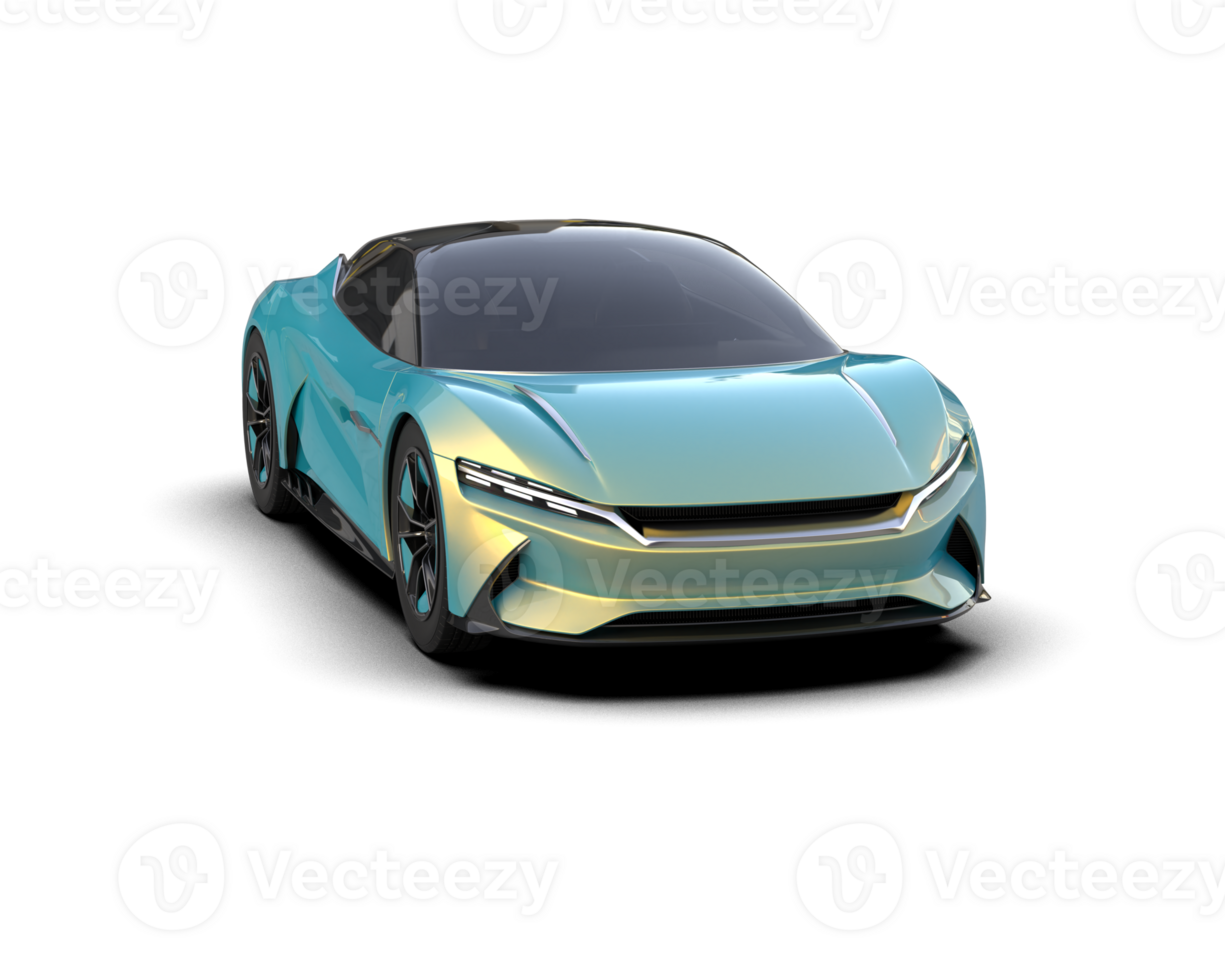 Realistic sport car isolated on background. 3d rendering - illustration png