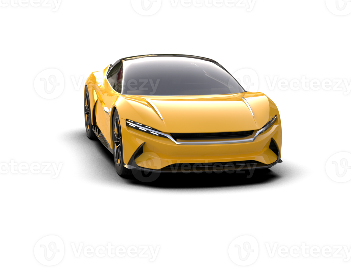 Realistic sport car isolated on background. 3d rendering - illustration png