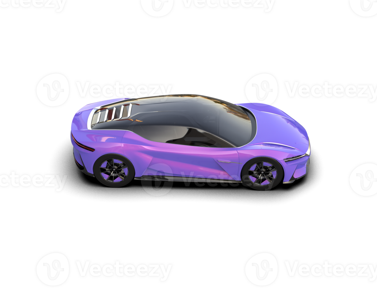 Realistic sport car isolated on background. 3d rendering - illustration png