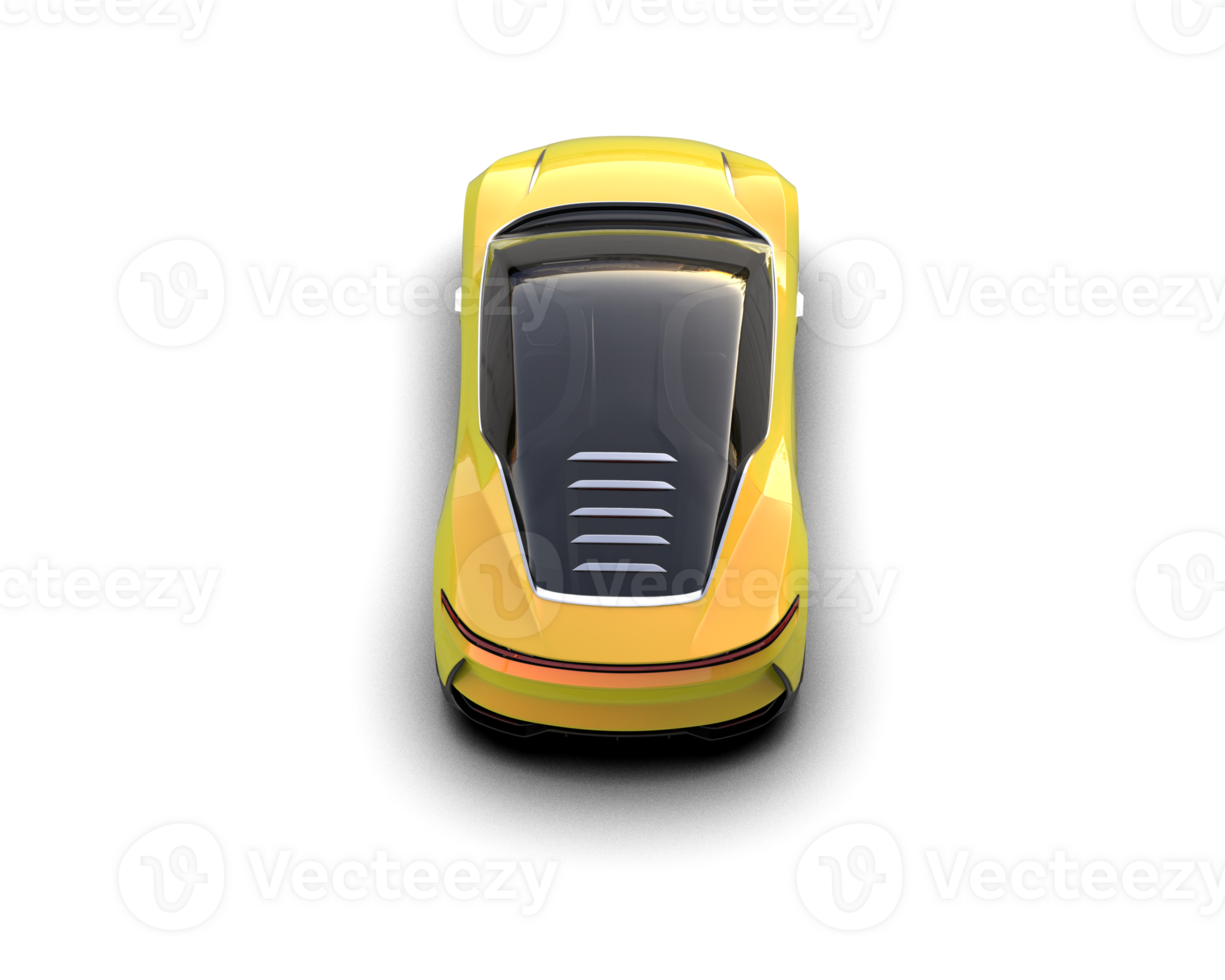 Realistic sport car isolated on background. 3d rendering - illustration png